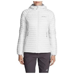 Eddie Bauer Women's MicroTherm 2.0 Down White Packable Jacket-‎ Size Large
